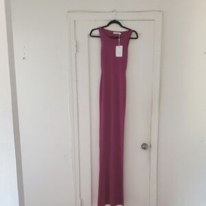 Asta Resort Magenta Sleeveless Maxi Dress